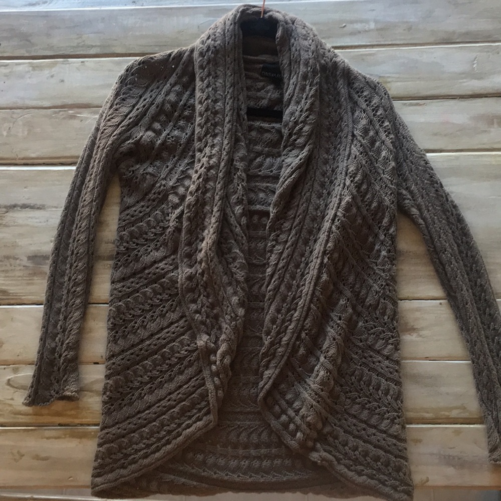 Cable knit cardigan